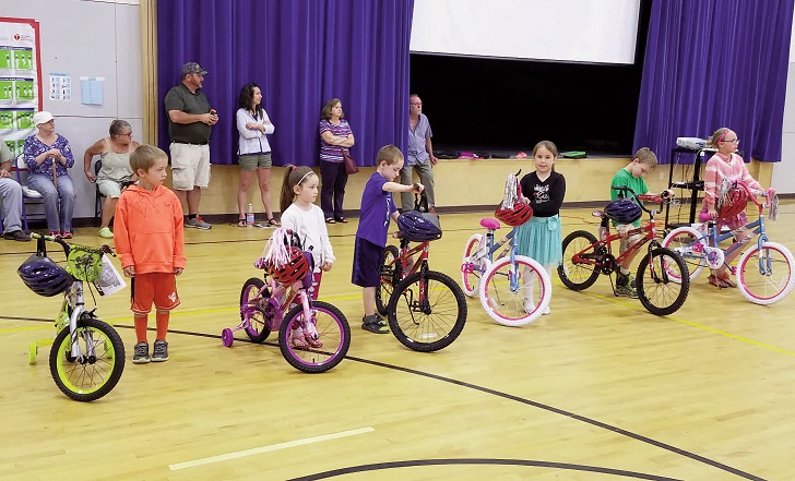 Windsor Elementary students receive Bikes for Books