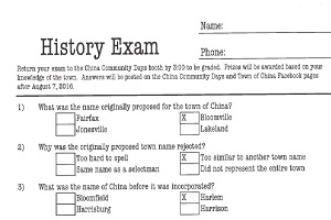 Answers to history exam at China Community Days