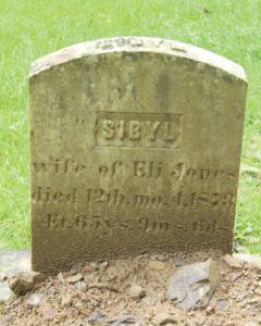 Sybil Jones grave