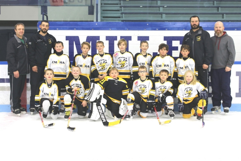 2019 Central Maine Youth Hockey U8 White Mite Team - The Town Line