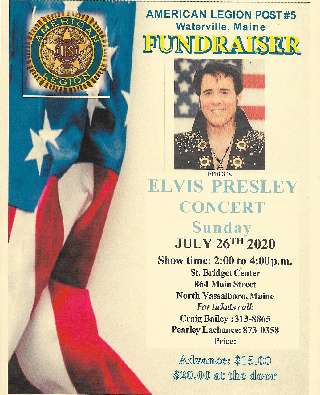 Elvis fundraiser in Vassalboro