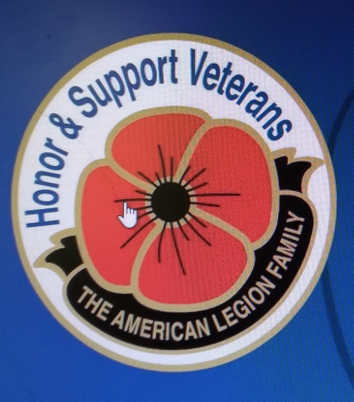 Poppy Flower Patch - American Legion Flag & Emblem