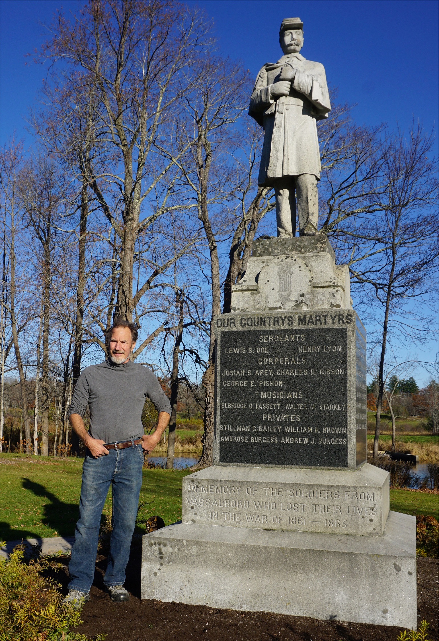 Vassalboro Civil War memorial statue repaired