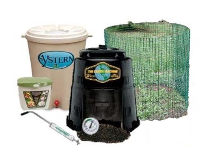 Backyard composting and rain barrel sale