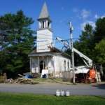 PHOTOS: Former Vassalboro Methodist Church is dismantled