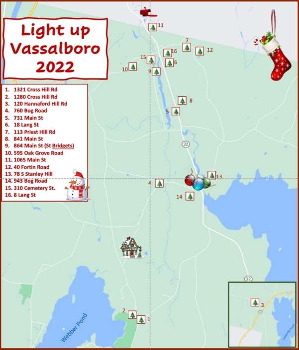 Vassalboro 2022 Light up the Town contest winners The Town Line Newspaper