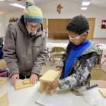 Cub scouts complete building projects