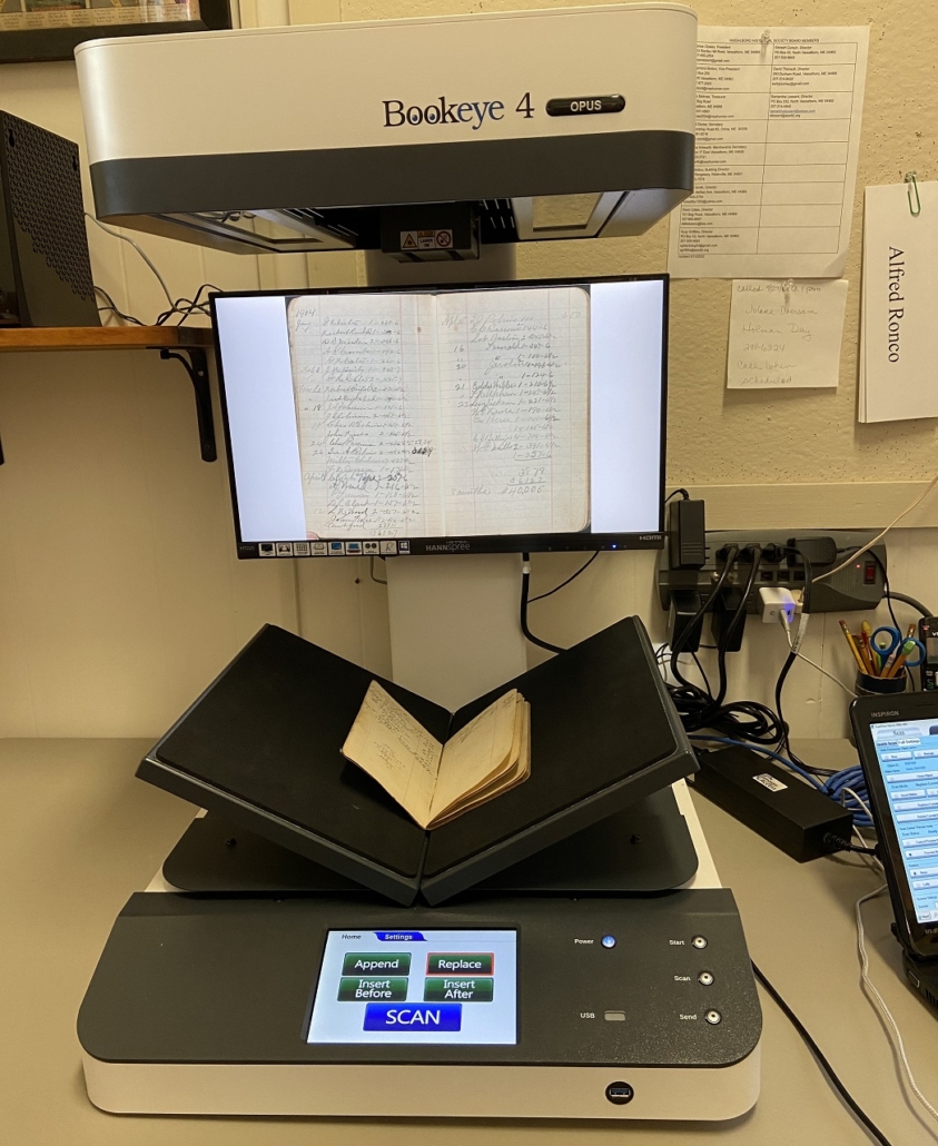 Vassalboro Historical Society gets new Bookeye scanner