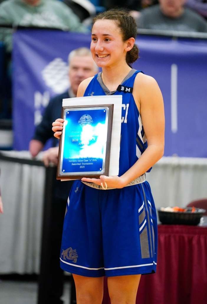 PHOTO: Lawrence’s Hope Bouchard presented with award for outstanding play and sportsmanship