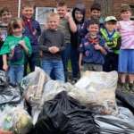 Cub scouts pitch-in on Earth Day