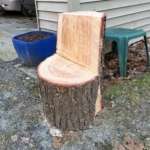 Log chair