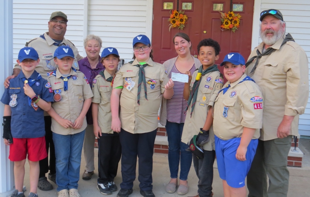 Vassalboro scouts community service for local church